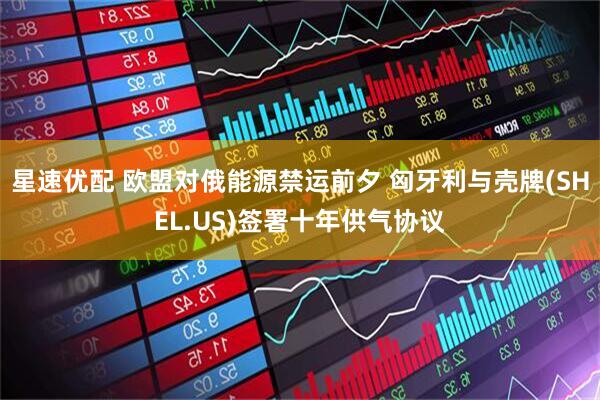 星速优配 欧盟对俄能源禁运前夕 匈牙利与壳牌(SHEL.US)签署十年供气协议